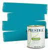 imagePRESTIGE Paints Exterior Paint and Primer In One 1Gallon Flat Comparable Match of Benjamin Moore Sea IsleMeridian Blue