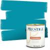 imagePRESTIGE Paints Exterior Paint and Primer In One 1Gallon Flat Comparable Match of Benjamin Moore Sea IsleMeridian Blue