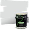 imagePRESTIGE Paints Exterior Paint and Primer In One 1Gallon Satin Comparable Match of Benjamin Moore Cloud White871BMPCM