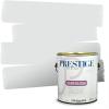 imagePRESTIGE Paints Exterior Paint and Primer In One 1Gallon Satin Comparable Match of Benjamin Moore Cloud White874BMPCM