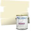 imagePRESTIGE Paints Exterior Paint and Primer In One 1Gallon Satin Comparable Match of Benjamin Moore Cloud White934BMPCM