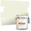 imagePRESTIGE Paints Exterior Paint and Primer In One 1Gallon Satin Comparable Match of Benjamin Moore Cloud White935BMPCM