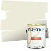 imagePRESTIGE Paints Exterior Paint and Primer In One 1Gallon Satin Comparable Match of Benjamin Moore Cloud White936BMPCM
