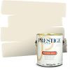 imagePRESTIGE Paints Exterior Paint and Primer In One 1Gallon Satin Comparable Match of Benjamin Moore Cloud White939BMPCM