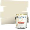 imagePRESTIGE Paints Exterior Paint and Primer In One 1Gallon Satin Comparable Match of Benjamin Moore Cloud White940BMPCM