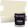 imagePRESTIGE Paints Exterior Paint and Primer In One 1Gallon Satin Comparable Match of Benjamin Moore Cloud White940BMPCM