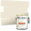 imagePRESTIGE Paints Exterior Paint and Primer In One 1Gallon Satin Comparable Match of Benjamin Moore Cloud White943BMPCM