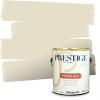 imagePRESTIGE Paints Exterior Paint and Primer In One 1Gallon Satin Comparable Match of Benjamin Moore Cloud White945BMPCM