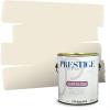 imagePRESTIGE Paints Exterior Paint and Primer In One 1Gallon Satin Comparable Match of Benjamin Moore Cloud White947BMPCM