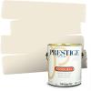 imagePRESTIGE Paints Exterior Paint and Primer In One 1Gallon Satin Comparable Match of Benjamin Moore Cloud White947BMPCM