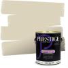 imagePRESTIGE Paints Exterior Paint and Primer In One 1Gallon Satin Comparable Match of Benjamin Moore Cloud White955BMPCM