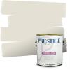 imagePRESTIGE Paints Exterior Paint and Primer In One 1Gallon Satin Comparable Match of Benjamin Moore Cloud White962BMPCM