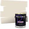 imagePRESTIGE Paints Exterior Paint and Primer In One 1Gallon Satin Comparable Match of Benjamin Moore Cloud White963BMPCM