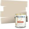 imagePRESTIGE Paints Exterior Paint and Primer In One 1Gallon Satin Comparable Match of Benjamin Moore Cloud White965BMPCM