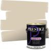 imagePRESTIGE Paints Exterior Paint and Primer In One 1Gallon Satin Comparable Match of Benjamin Moore Cloud White966BMPCM