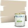 imagePRESTIGE Paints Exterior Paint and Primer In One 1Gallon Satin Comparable Match of Benjamin Moore Cloud White966BMPCM