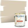 imagePRESTIGE Paints Exterior Paint and Primer In One 1Gallon Satin Comparable Match of Benjamin Moore Cloud White966BMPCM