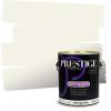 imagePRESTIGE Paints Exterior Paint and Primer In One 1Gallon Satin Comparable Match of Benjamin Moore Cloud White967BMPCM