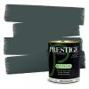 imagePRESTIGE Paints Exterior Paint and Primer In One 1Gallon SemiGloss Comparable Match of Behr Black EvergreenMQ644PCM