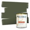 imagePRESTIGE Paints Exterior Paint and Primer In One 1Gallon SemiGloss Comparable Match of Behr Black EvergreenMQ654PCM