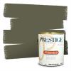 imagePRESTIGE Paints Exterior Paint and Primer In One 1Gallon SemiGloss Comparable Match of Behr Black EvergreenMQ658PCM