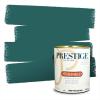 imagePRESTIGE Paints Exterior Paint and Primer In One 1Gallon SemiGloss Comparable Match of Behr Black EvergreenMQ65PCM
