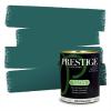 imagePRESTIGE Paints Exterior Paint and Primer In One 1Gallon SemiGloss Comparable Match of Behr Black EvergreenMQ65PCM
