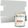 imagePRESTIGE Paints Exterior Paint and Primer In One 1Gallon SemiGloss Comparable Match of Benjamin Moore Sebring White1480BMPCM