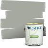 imagePRESTIGE Paints Exterior Paint and Primer In One 1Gallon SemiGloss Comparable Match of Benjamin Moore Sebring White1482BMPCM