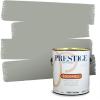 imagePRESTIGE Paints Exterior Paint and Primer In One 1Gallon SemiGloss Comparable Match of Benjamin Moore Sebring White1482BMPCM