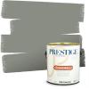 imagePRESTIGE Paints Exterior Paint and Primer In One 1Gallon SemiGloss Comparable Match of Benjamin Moore Sebring White1483BMPCM