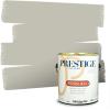imagePRESTIGE Paints Exterior Paint and Primer In One 1Gallon SemiGloss Comparable Match of Benjamin Moore Sebring White1486BMPCM