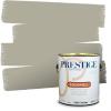imagePRESTIGE Paints Exterior Paint and Primer In One 1Gallon SemiGloss Comparable Match of Benjamin Moore Sebring White1487BMPCM