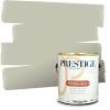 imagePRESTIGE Paints Exterior Paint and Primer In One 1Gallon SemiGloss Comparable Match of Benjamin Moore Sebring White1501BMPCM