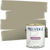 imagePRESTIGE Paints Exterior Paint and Primer In One 1Gallon SemiGloss Comparable Match of Benjamin Moore Sebring White1503BMPCM