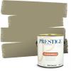 imagePRESTIGE Paints Exterior Paint and Primer In One 1Gallon SemiGloss Comparable Match of Benjamin Moore Sebring White1511BMPCM
