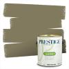 imagePRESTIGE Paints Exterior Paint and Primer In One 1Gallon SemiGloss Comparable Match of Benjamin Moore Sebring White1512BMPCM