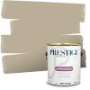 imagePRESTIGE Paints Exterior Paint and Primer In One 1Gallon SemiGloss Comparable Match of Benjamin Moore Sebring White1523BMPCM
