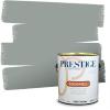 imagePRESTIGE Paints Interior Paint and Primer In One 1Gallon Satin Comparable Match of Benjamin Moore Revere PewterHC164BMPCM