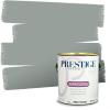 imagePRESTIGE Paints Interior Paint and Primer In One 1Gallon Satin Comparable Match of Benjamin Moore Revere PewterHC164BMPCM