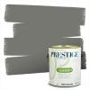 imagePRESTIGE Paints Interior Paint and Primer In One 1Gallon Satin Comparable Match of Benjamin Moore Revere PewterHC167BMPCM
