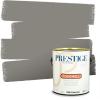 imagePRESTIGE Paints Interior Paint and Primer In One 1Gallon Satin Comparable Match of Benjamin Moore Revere PewterHC168BMPCM