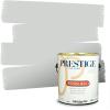 imagePRESTIGE Paints Interior Paint and Primer In One 1Gallon SemiGloss Comparable Match of Benjamin Moore Shaker Gray1604BMPCM