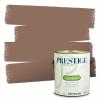 imagePRESTIGE Paints P400P1457BM Interior Paint and Primer In One Satin Comparable Match of Benjamin Moore 1 gallon White Winged Dove1236BMPCM