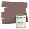 imagePRESTIGE Paints P400P1457BM Interior Paint and Primer In One Satin Comparable Match of Benjamin Moore 1 gallon White Winged Dove1245BMPCM