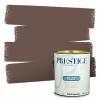 imagePRESTIGE Paints P400P1457BM Interior Paint and Primer In One Satin Comparable Match of Benjamin Moore 1 gallon White Winged Dove1246BMPCM