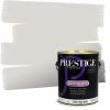 imagePRESTIGE Paints P400P1457BM Interior Paint and Primer In One Satin Comparable Match of Benjamin Moore 1 gallon White Winged Dove1458BMPCM