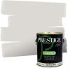 imagePRESTIGE Paints P400P1457BM Interior Paint and Primer In One Satin Comparable Match of Benjamin Moore 1 gallon White Winged Dove1458BMPCM