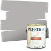 imagePRESTIGE Paints P400P1457BM Interior Paint and Primer In One Satin Comparable Match of Benjamin Moore 1 gallon White Winged Dove1460BMPCM