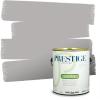 imagePRESTIGE Paints P400P1457BM Interior Paint and Primer In One Satin Comparable Match of Benjamin Moore 1 gallon White Winged Dove1460BMPCM